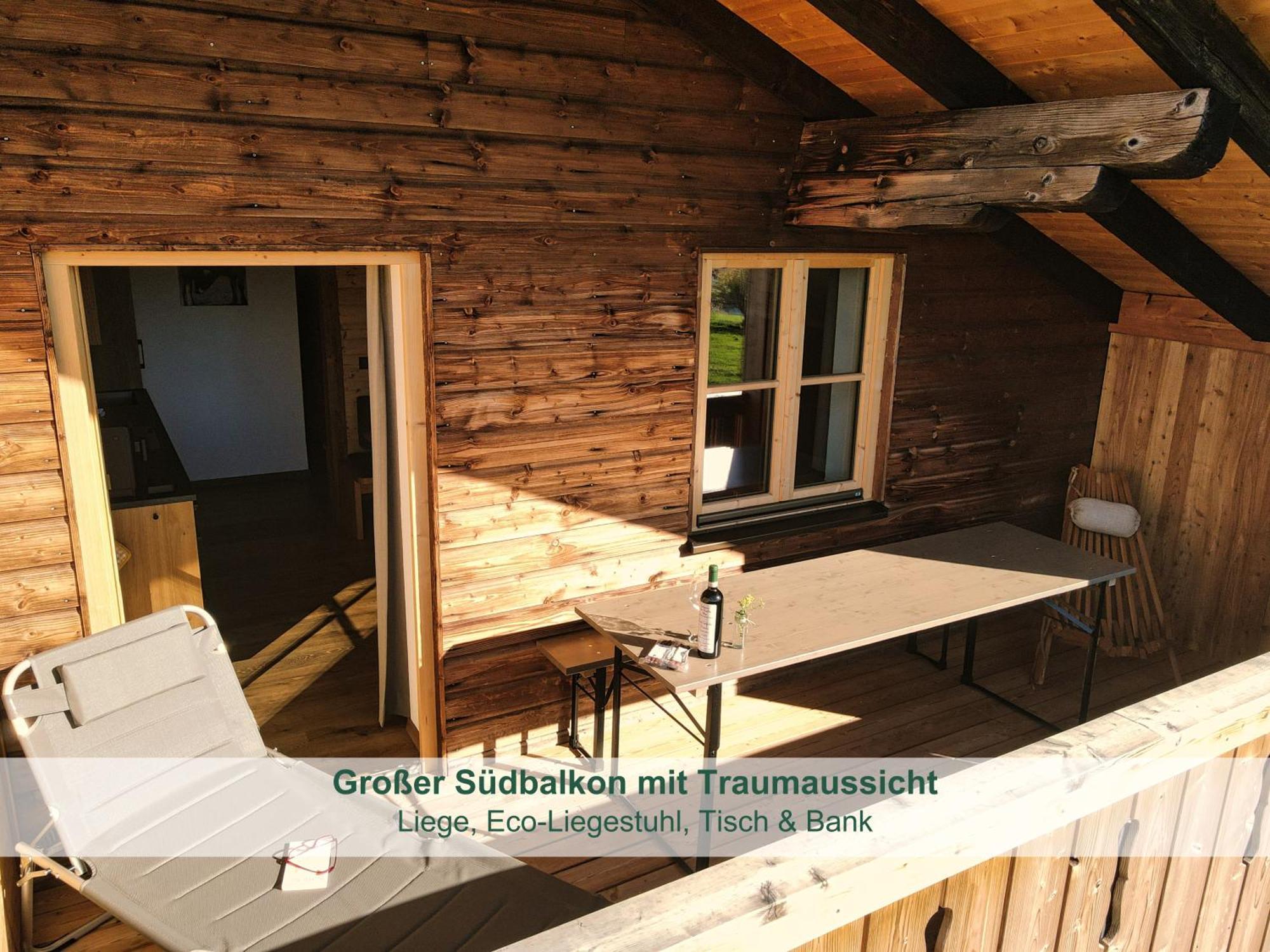Chalet - Ferienwohnungen - Biohof Stoeger - Panoramasuedbalkon - Grandiose Aussicht Auf See, Berge Und Schloss Neuschwanstein Rieden Exterior foto