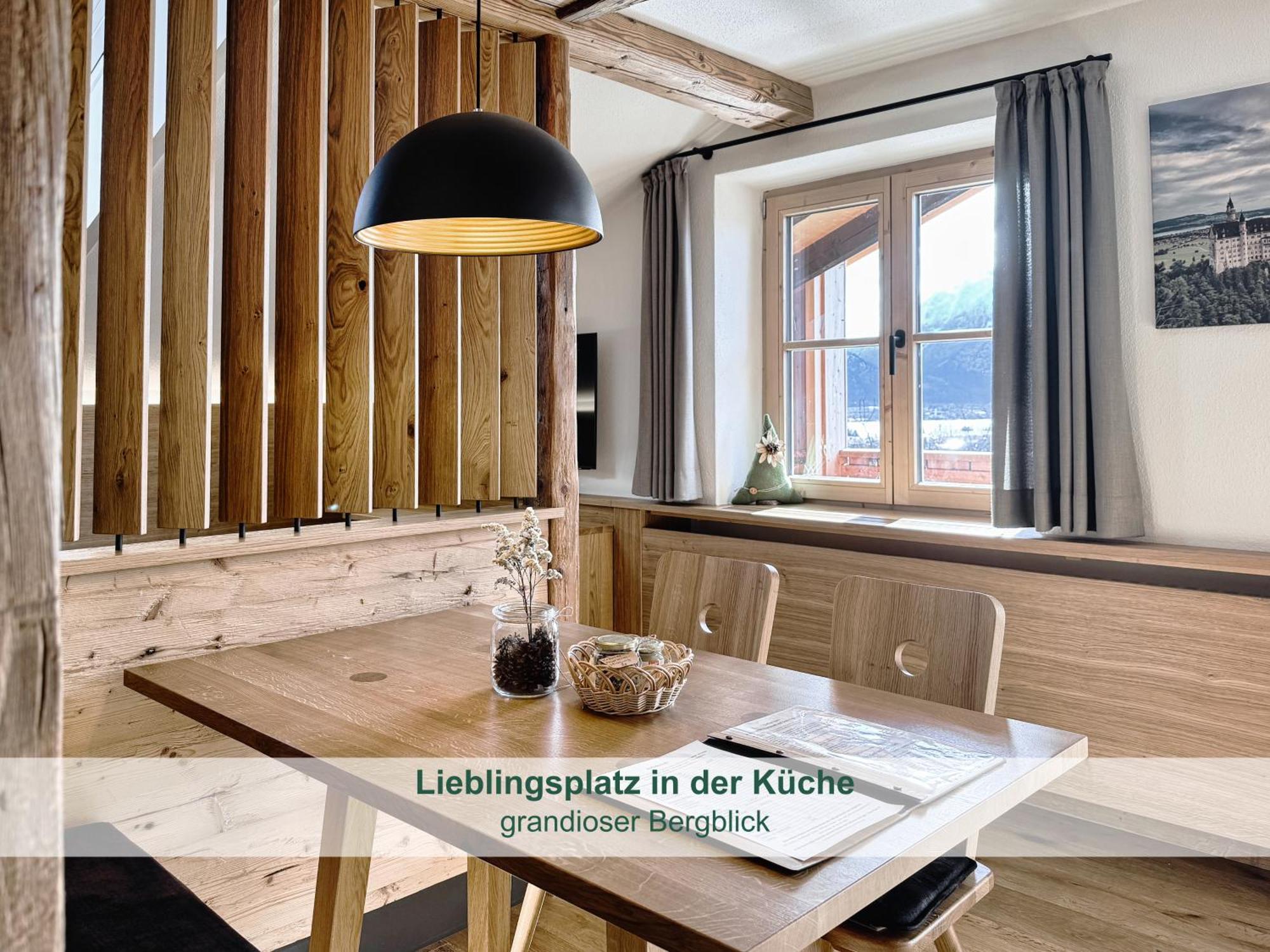 Chalet - Ferienwohnungen - Biohof Stoeger - Panoramasuedbalkon - Grandiose Aussicht Auf See, Berge Und Schloss Neuschwanstein Rieden Exterior foto